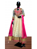 Lace and Net Suit with Churidar